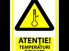 Indicator atentie temperaturi ridicate